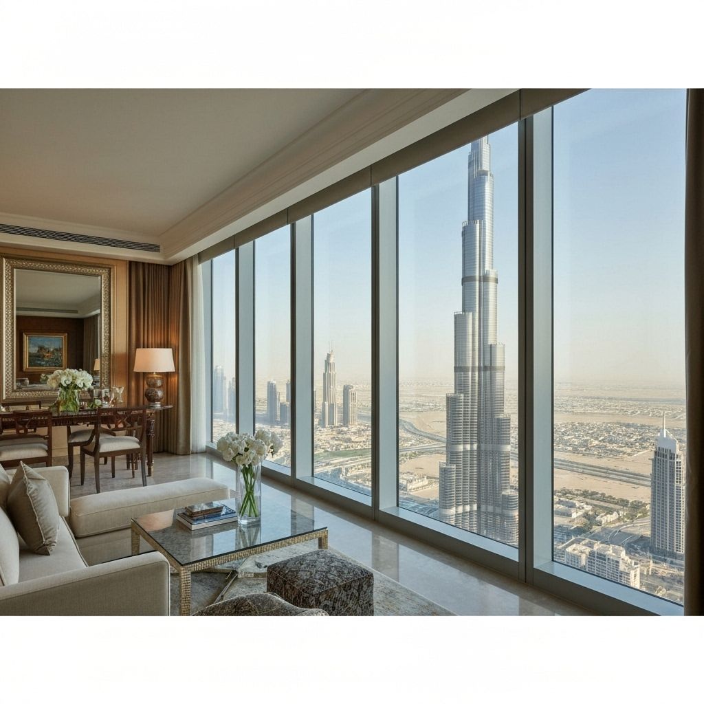 Квартира с видом на Burj Khalifa